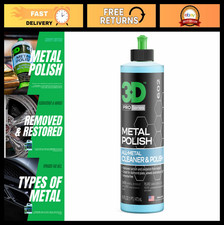 Heavy Duty 3d Metal Polish For Aluminum Chrome Brass Copper Silver - 16oz Heavy Duty 3d Metal Polish For Aluminum Chrome Brass Copper Silver - 16oz