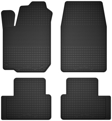 Gummifußmatten für: Ford Ka MK1 (bj. 1998-2006) Schwarz Automatten 4-tlg set