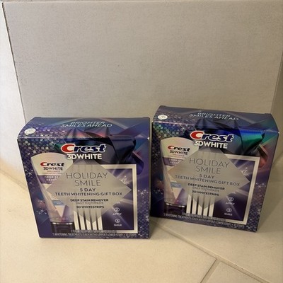 Crest 3D White Brilliance Holiday Smile Teeth Whitening Gift Box