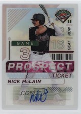 2024 Panini Prospect Edition Silver Prizm Signatures Nick McLain #45 Auto 8d2