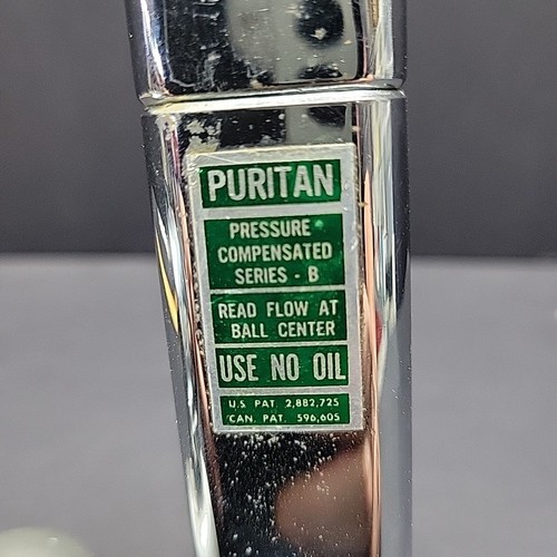 Vintage Puritan Oxygen Regulator Steampunk Gauge Valve Flowmeter Industrial Art - Picture 10 of 10