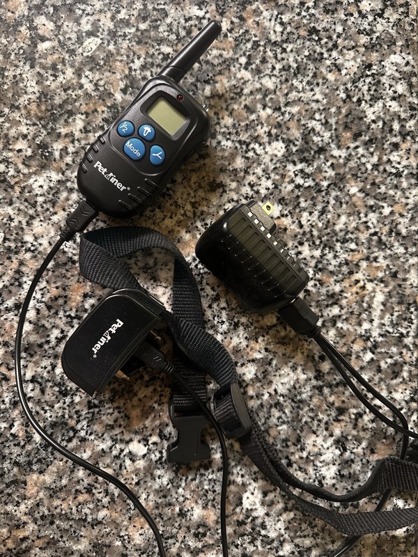 Petrainer Black Remote Dog Training Collar Set with Handheld Remote
