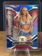 2026 Topps Chrome WWE #WDV-11 Sol Ruca Blue Refractor Women's Division /150