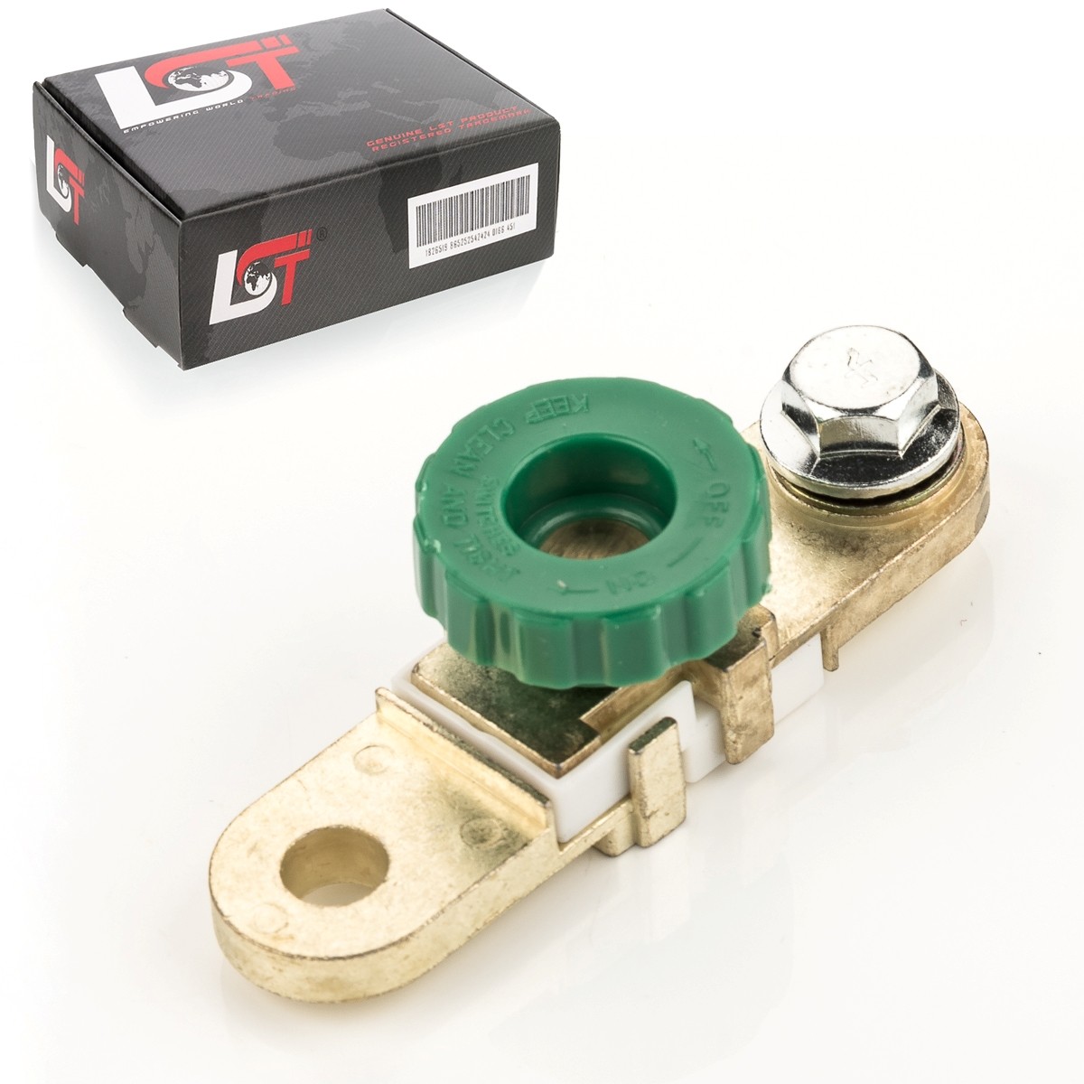 Car Battery Disconnect Switch Isolator with Round Knob Green for BMW X4 X3 X5 X6