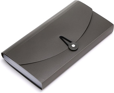 13 Pockets Expanding Check Bill File Folder-Hand-Held Small Accordion File Folde
