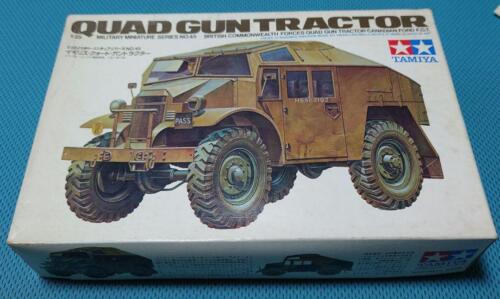 Unfinished Out Of Print 1/35 Military Miniature Series Tamiya Quad Gun Tractor - Picture 1 of 16