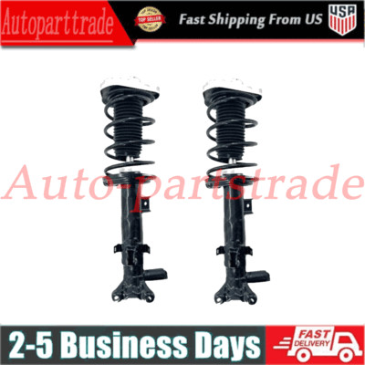 2x Front Shocks Struts Assys w/ADS For Mercedes W218 W212 CLS63 E63 AMG 6.3L RWD