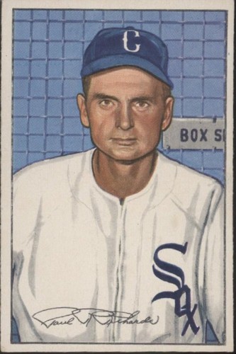 Paul Richards #93 1952 Bowman card