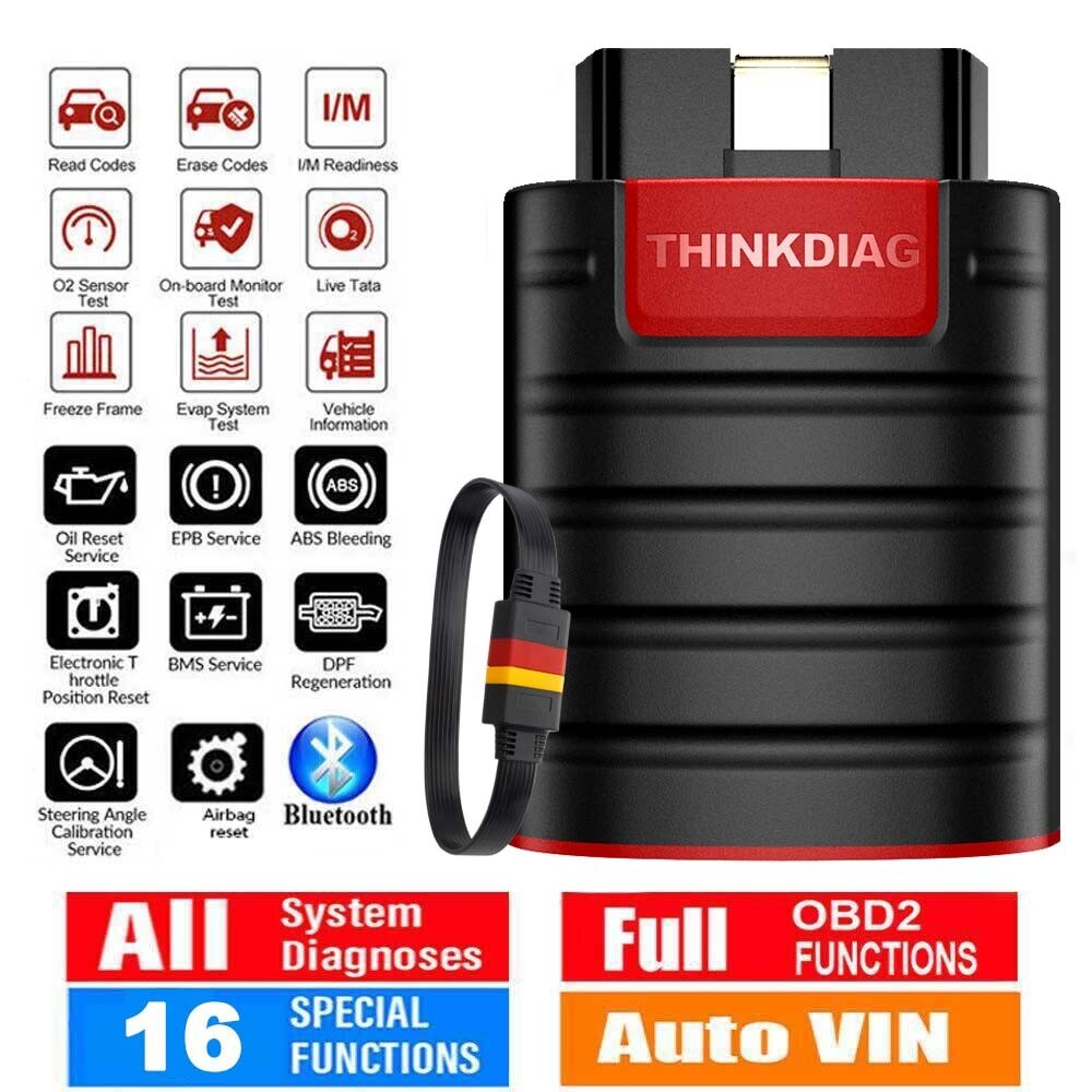 2026 THINKCAR THINKDIAG OBD2 Scanner Car Diagnostic Tool ECU Key Coding All Free