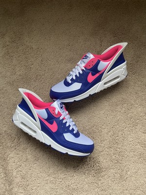 Nike Air Max 90 Flyease Deep Royal Blue Hyper Pink Size 9 9.5 | eBay