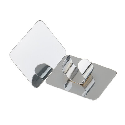 2-teiliges Metall-Mischpalette Set – Edelstahl, 15x10 Cm, Mit Spatel, Für Make-up, Nagelkunst & Farbmischung