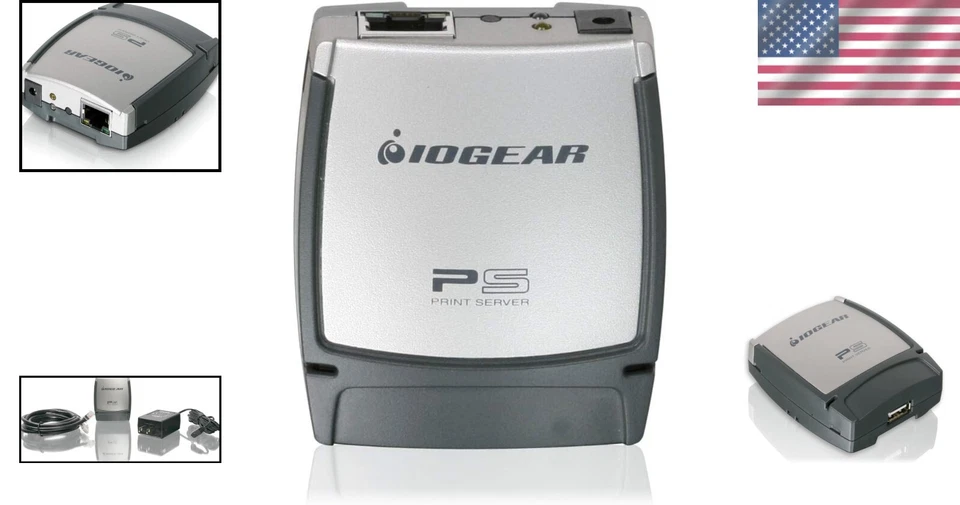 1-Port USB 2.0 Print Server for Networked Printer Sharing – Compact Design - Image 2 of 4