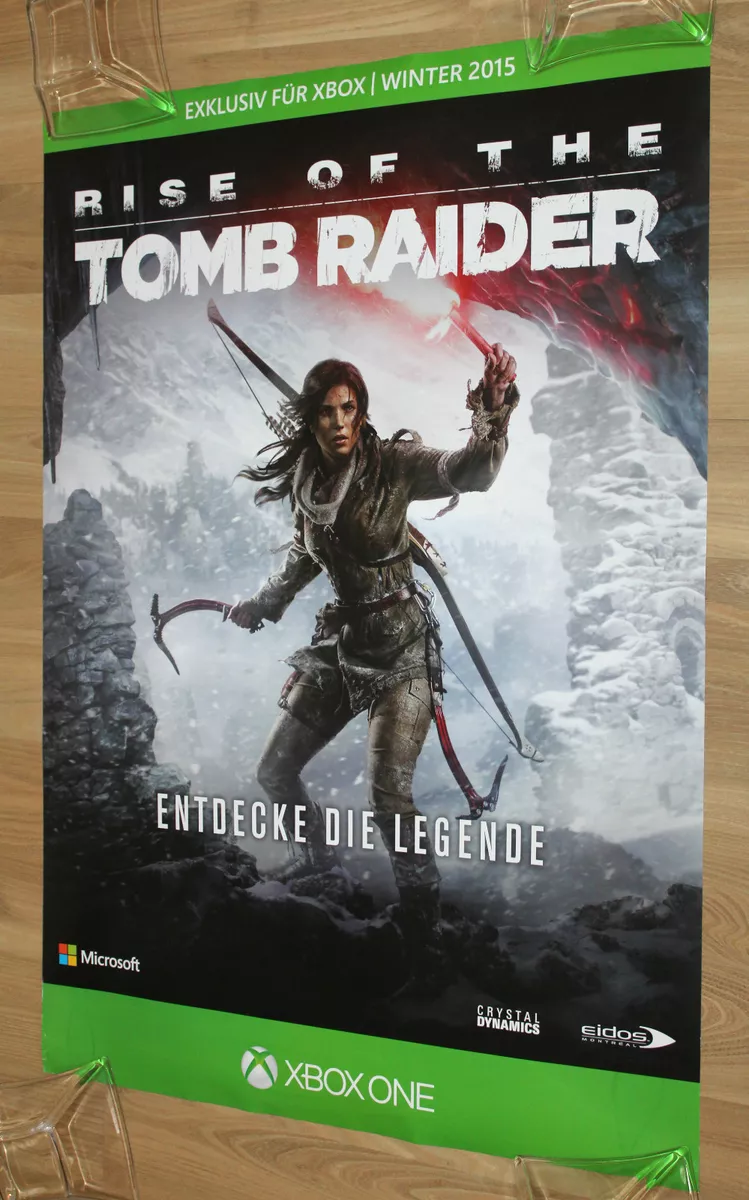 Rise of the Tomb Raider Quantum Break rare Promo Poster Xbox One