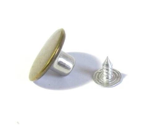 10 Jeansknöpfe Knöpfe bronzefarben 17 mm Stern Nieten - Bild 4 von 4