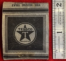 1930c **RISSER'S TEXACO SERVICE STATION** LIVERMORE FALLS, MAINE MATCHBOOK+LOGO!