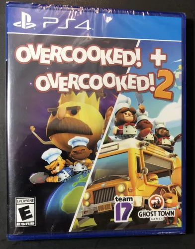 Overcooked! + Overcooked! 2 [ 2 Game in 1 Case ] (PS4) NEW