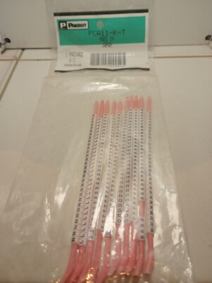 Panduit PCA11-K-T Clip on Wire Markers (300) Count!