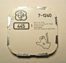 ETA FACTORY PART 445 - SETTING LEVER SPRING - SET BRIDGE - CAL 1240 SIZE 7 NOS