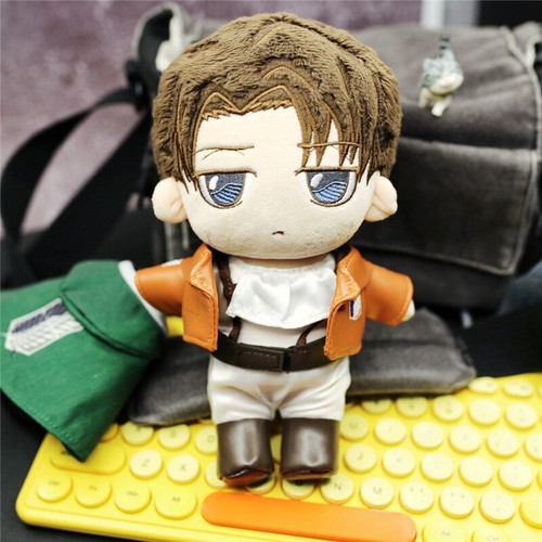 Levi Attack On Titan Plush Doll cm Stuffed Toy Gifts 1 Doll 2 Clothes Cloak Ebay