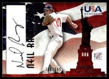 2007 USA Baseball Junior Signature Neil Ramirez Auto 356/595 #A-28 Card Signed