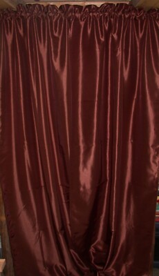 (1) Pair Kensington Curtains ~ Brown ~ Each Panel 42'' W x 108'' L