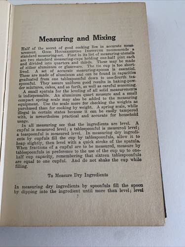 1922 4th Ed Good Housekeeping Book of Menus, Recipes & Household Discoveries HC - Picture 11 of 24