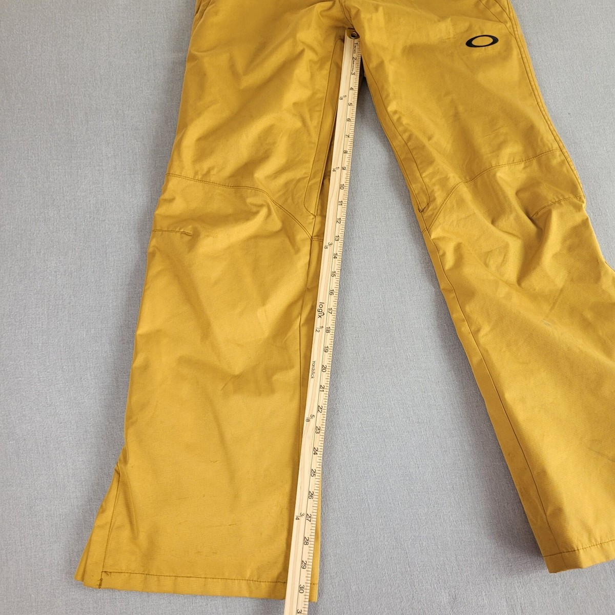 Oakley Snow Pants Mens Small BioZone FN Dry 10K Mustard Yellow