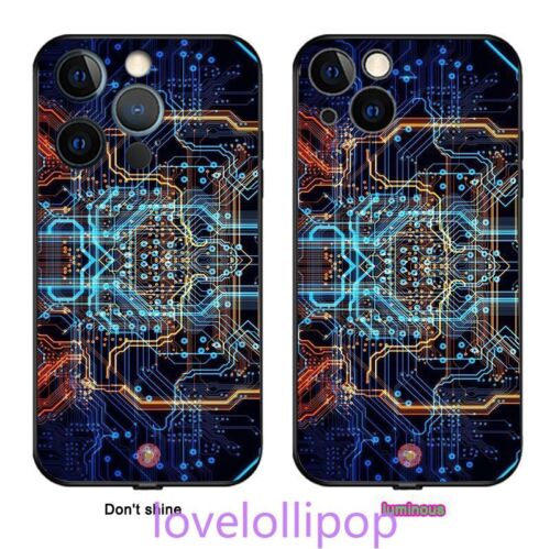 LED Shine Circuit Board Light up Phone Case Cover for iPhone 16 15 14 13 Pro Max - Picture 14 of 23
