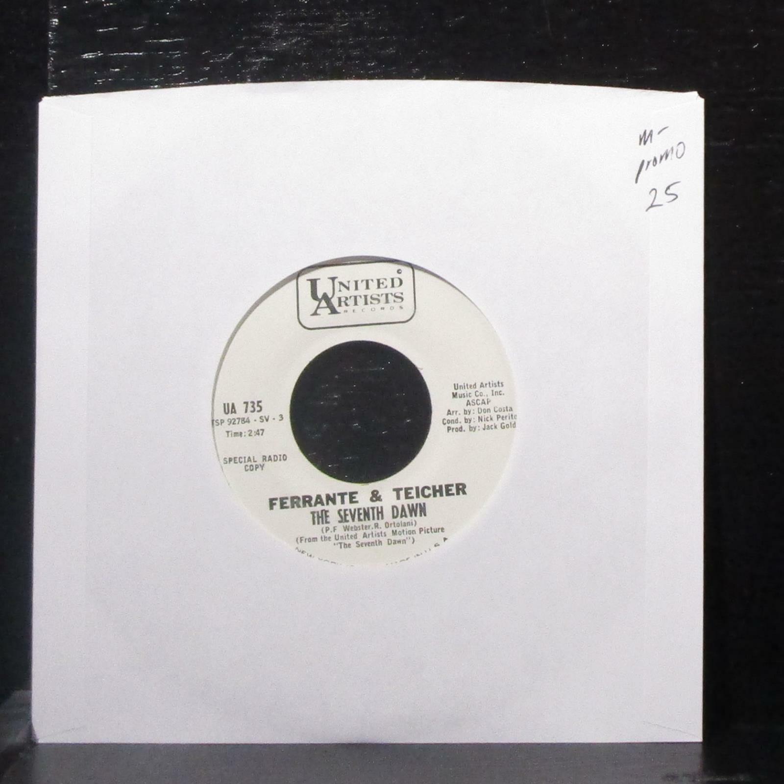 Ferrante & Teicher The Seventh Dawn / You're Too Much 7" Mint Promo