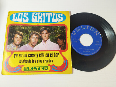 Los Gritos Yo En Mi Casa Y Ella En El Bar 1970 07713 - Single Vinilo 7'' VG/VG