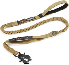 Raipult Heavy Duty Tactical Bungee Dog Leash, 4-6FT No Pull Dog Leash with Quick