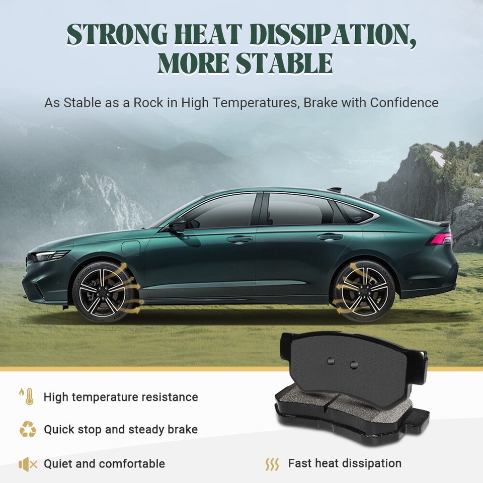 Front & Rear Disc Ceramic Brake Pads for 1999 2000 2001 2002 Jeep Grand