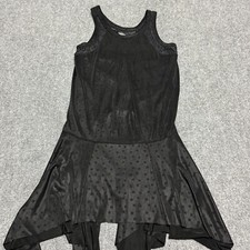 FREE PEOPLE Dress XS Black Make it Count Polka Dot Dotted Lace Swing Flapper