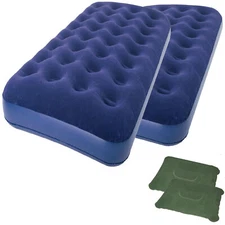 Pair of Zaltana Twin Size Air Mattress(Size:73"x38"x7.5") with Inflatable Pillow