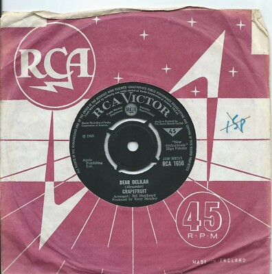Grapefruit:Dear Delilah/The dead boot:UK RCA Victor:1968