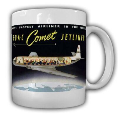Tasse BOAC Comet Jetliner de Havilland DH 106 Flugzeug Jet erste in Serie #24005