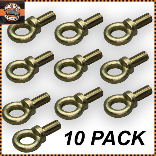 Seat Belt Harness Racing Eyelet Eye Bolt 1" Length 7/16 Thread UNF x10