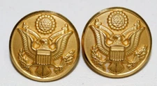 US Army Eagle Buttons Great Seal Tunic Button 7/8 inch 22mm 36L Lot of 2 NEW
