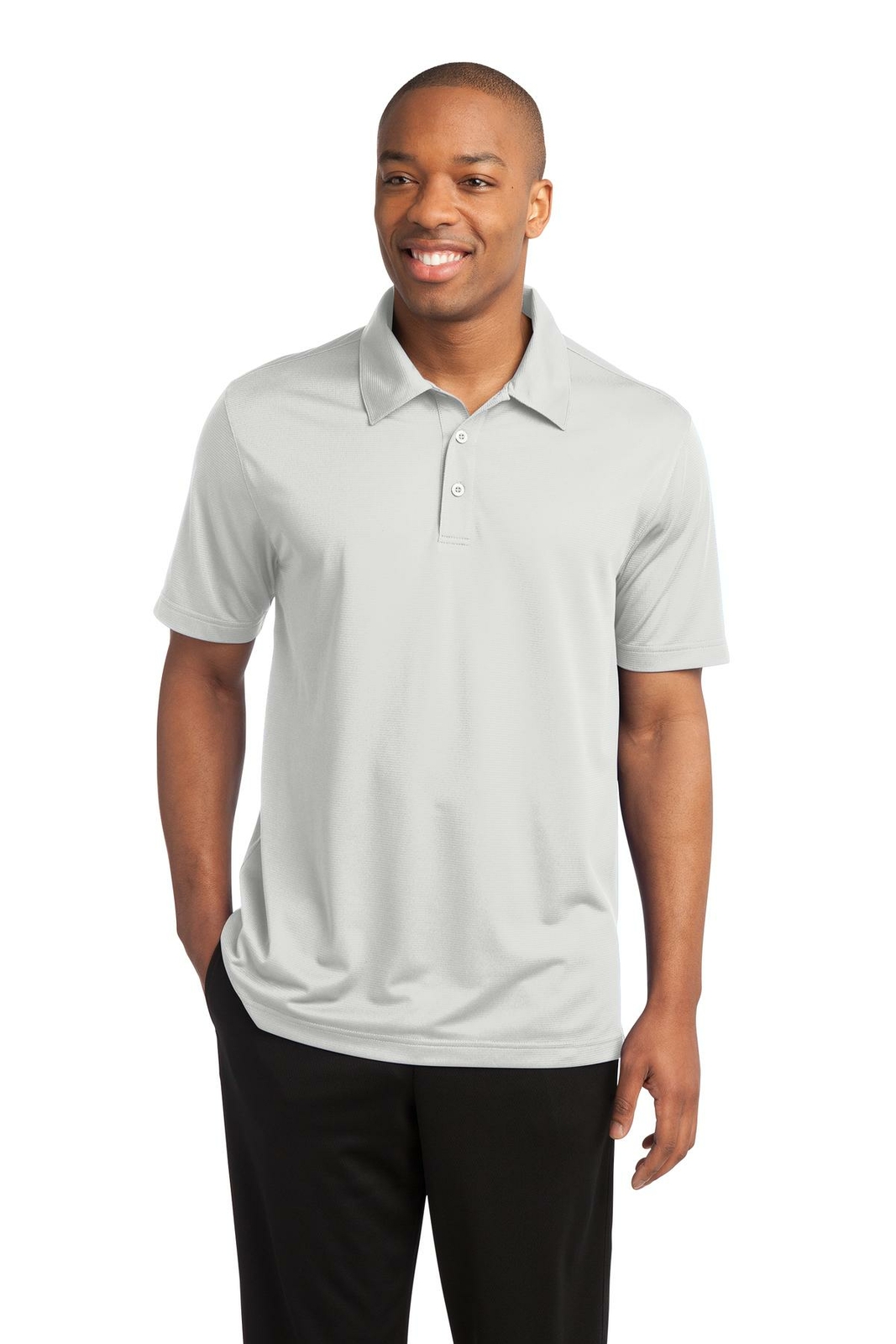Sport-Tek Mens Short Sleee PosiCharge Active Textured Polo Shirt ST690