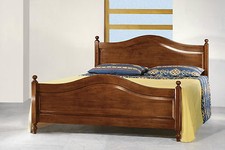 LETTO MATRIMONIALE ARTE POVERA  IN LEGNO MASSELLO 