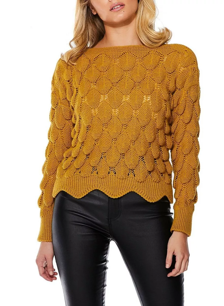 Quiz mustard best sale jumper