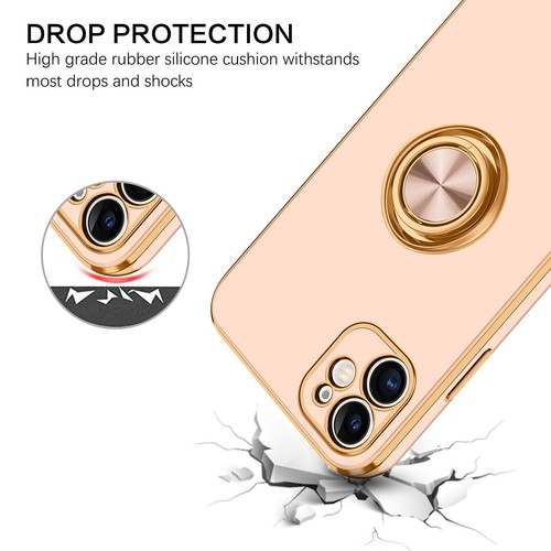 For iPhone 11 6.1" Case Shockproof Protective Rugged Cover & Golden Ring Holder - Bild 47 von 136
