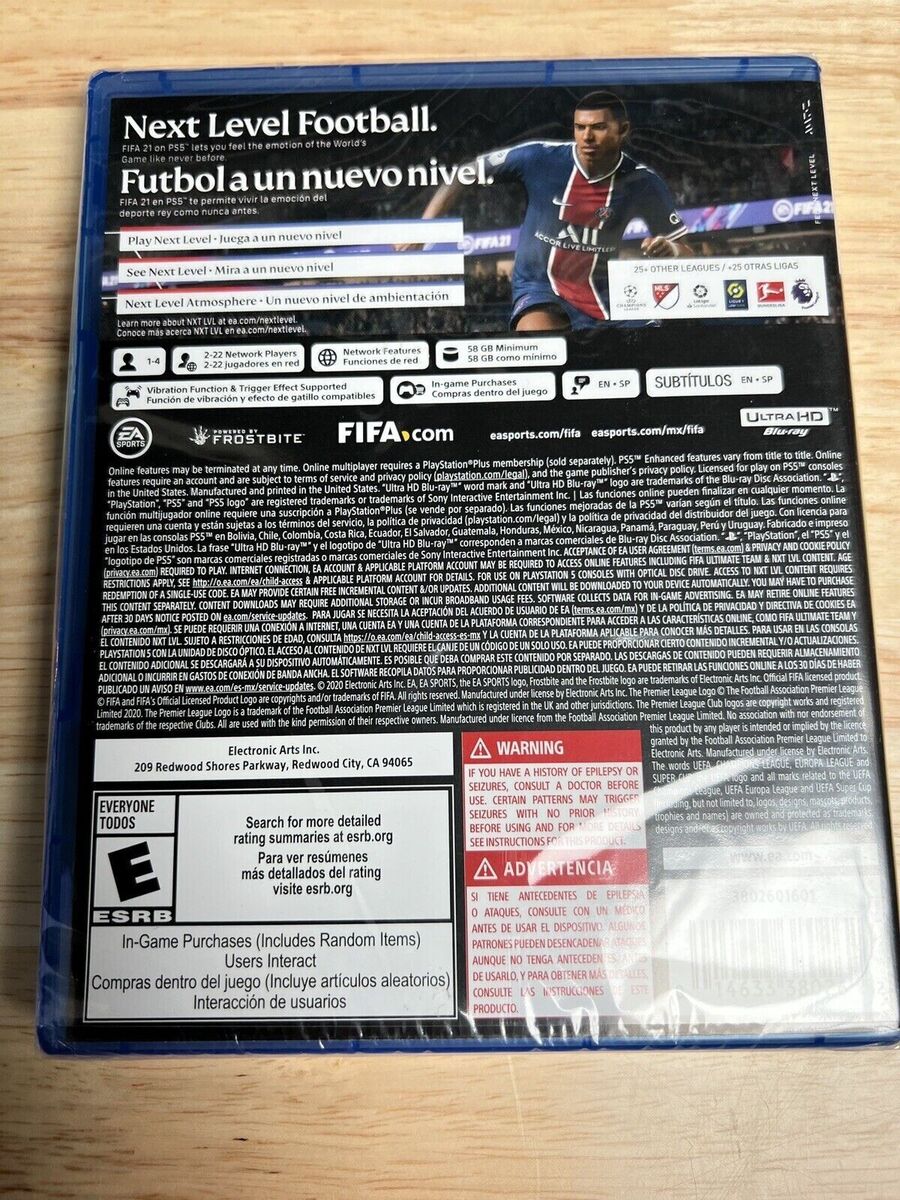 FIFA 21 NEXT LEVEL PlayStation 5 PS5 NXT LVL Content,Brand New, Factory  Sealed 14633380262