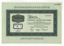 Goodhoffünghütte Aktiengeverein – akcja zwykła, 1000 DM – NORYMBERGA, grudzień 1967