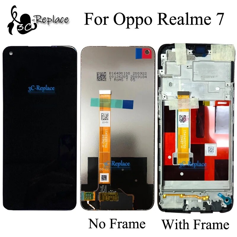 For Realme 7 4G RMX2155 RMX2151 RMX2163 LCD Display Touch Screen