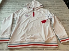 Redvanly Hoodie Men's L White Activewear Jacket Hoodie Performance Stretch NWT