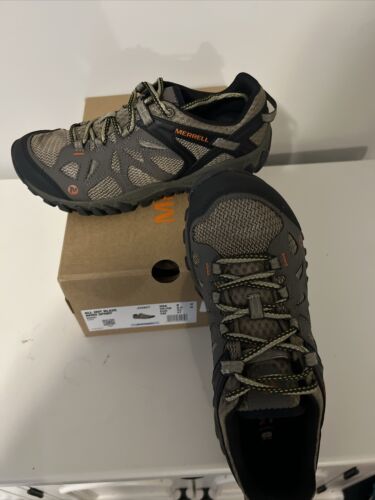Merrell Men's SIZE 9 All Out Blaze Aero Sport Hiking Shoe in Khaki - Picture 1 of 4