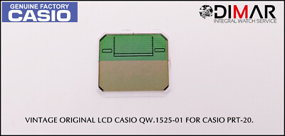 REPLACEMENT VINTAGE ORIGINAL LCD CASIO QW-1525-01 NOS. FOR CASIO  PRT-20.