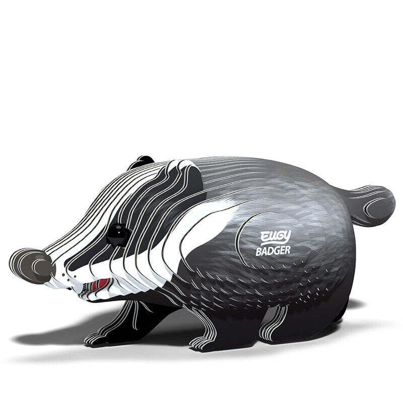 EUGY Badger 3D Model Kit Educational STEM Toy Animal Gift Age 6+