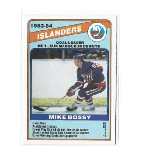 1984-85 O-Pee-Chee #362 Mike Bossy TL NMMT